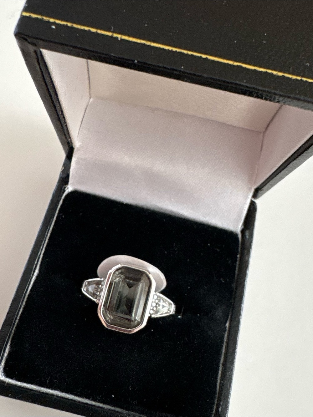 Bomb Party The Heirloom Ring RG65787 Tourmaline Green Spinel Rhodium Plating